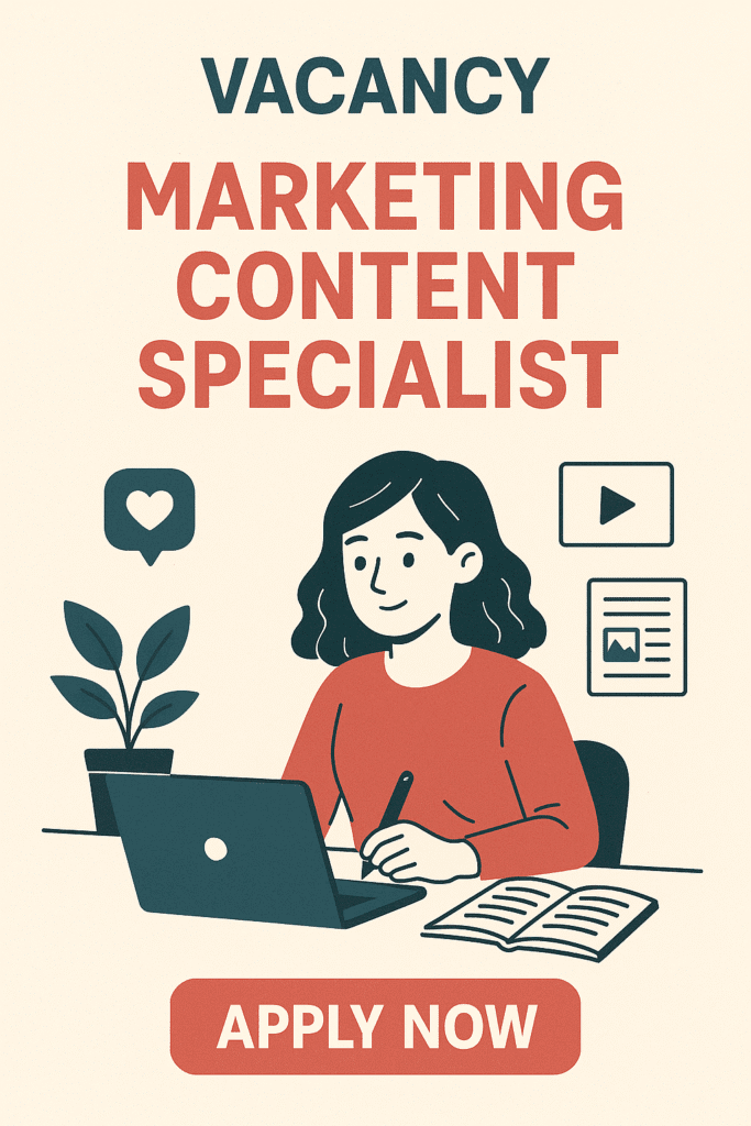 Marketing Content Specialist vacancy